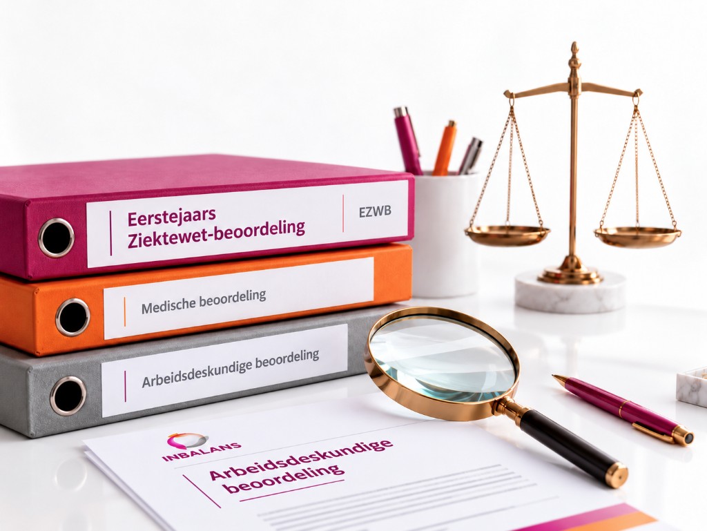 Eerstejaars Ziektewet-beoordeling EZWB, medische en arbeidsdeskundige beoordeling